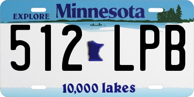 MN license plate 512LPB