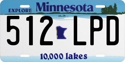 MN license plate 512LPD