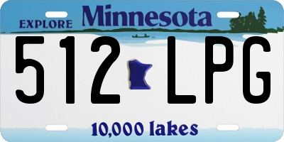 MN license plate 512LPG