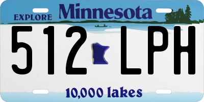 MN license plate 512LPH