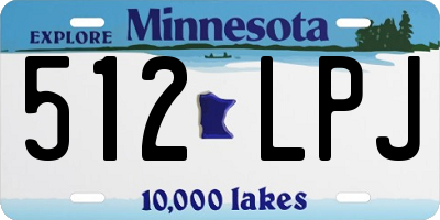 MN license plate 512LPJ