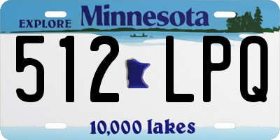 MN license plate 512LPQ