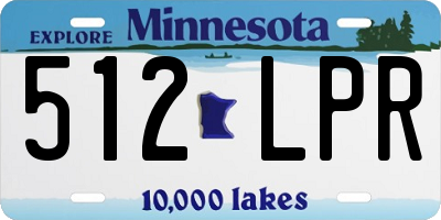 MN license plate 512LPR