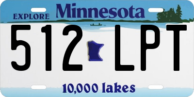 MN license plate 512LPT