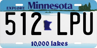 MN license plate 512LPU