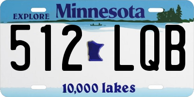 MN license plate 512LQB