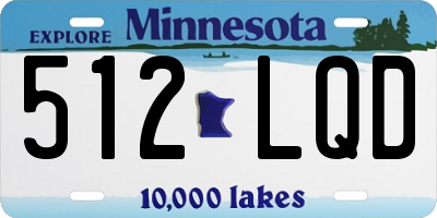 MN license plate 512LQD