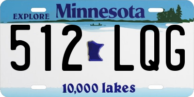 MN license plate 512LQG