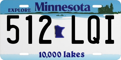 MN license plate 512LQI