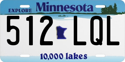 MN license plate 512LQL