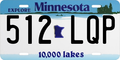 MN license plate 512LQP