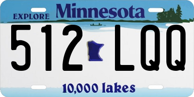 MN license plate 512LQQ