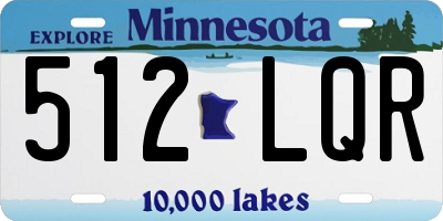 MN license plate 512LQR