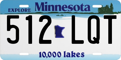 MN license plate 512LQT