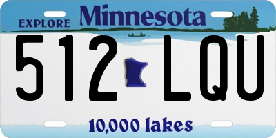 MN license plate 512LQU