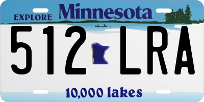 MN license plate 512LRA