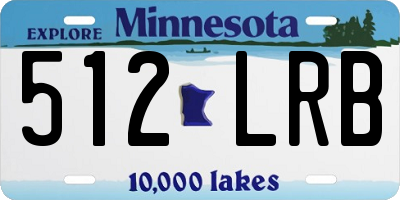 MN license plate 512LRB