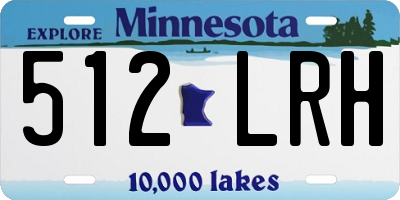 MN license plate 512LRH