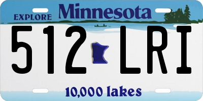 MN license plate 512LRI