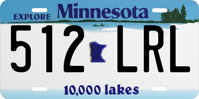 MN license plate 512LRL