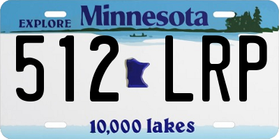 MN license plate 512LRP