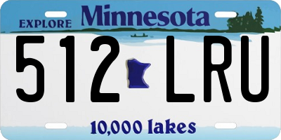 MN license plate 512LRU