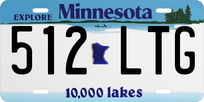 MN license plate 512LTG
