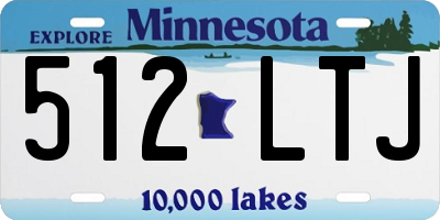 MN license plate 512LTJ