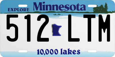 MN license plate 512LTM