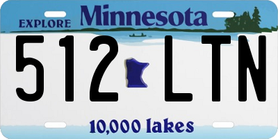 MN license plate 512LTN
