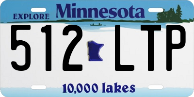 MN license plate 512LTP
