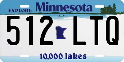 MN license plate 512LTQ