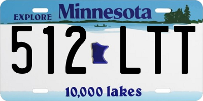 MN license plate 512LTT