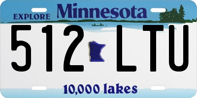MN license plate 512LTU