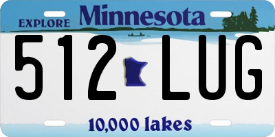 MN license plate 512LUG