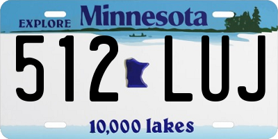 MN license plate 512LUJ
