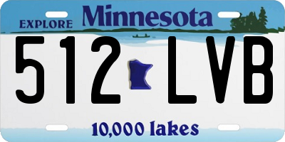 MN license plate 512LVB