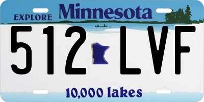 MN license plate 512LVF