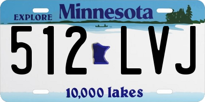 MN license plate 512LVJ