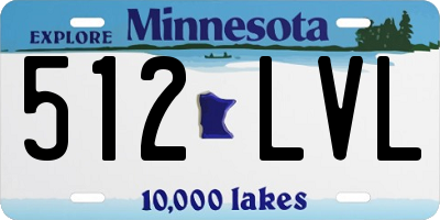 MN license plate 512LVL