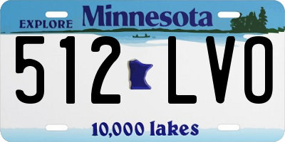 MN license plate 512LVO