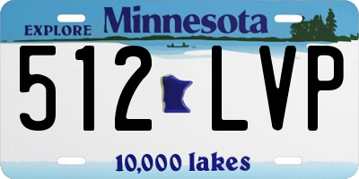 MN license plate 512LVP