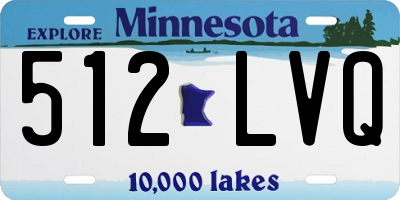 MN license plate 512LVQ