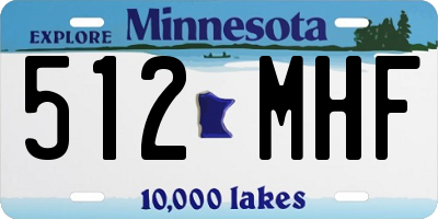 MN license plate 512MHF