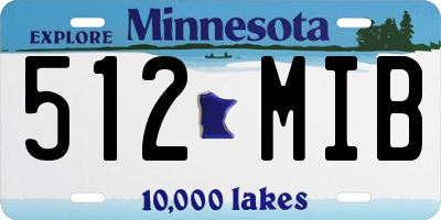 MN license plate 512MIB