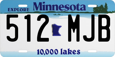 MN license plate 512MJB