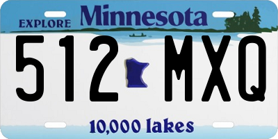 MN license plate 512MXQ