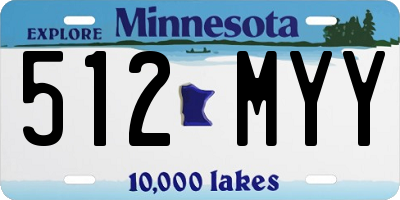 MN license plate 512MYY