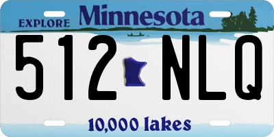MN license plate 512NLQ