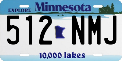 MN license plate 512NMJ